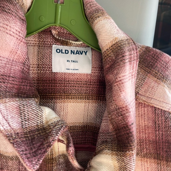 Old Navy Pink Plaid Jacket - Picture 2 of 3